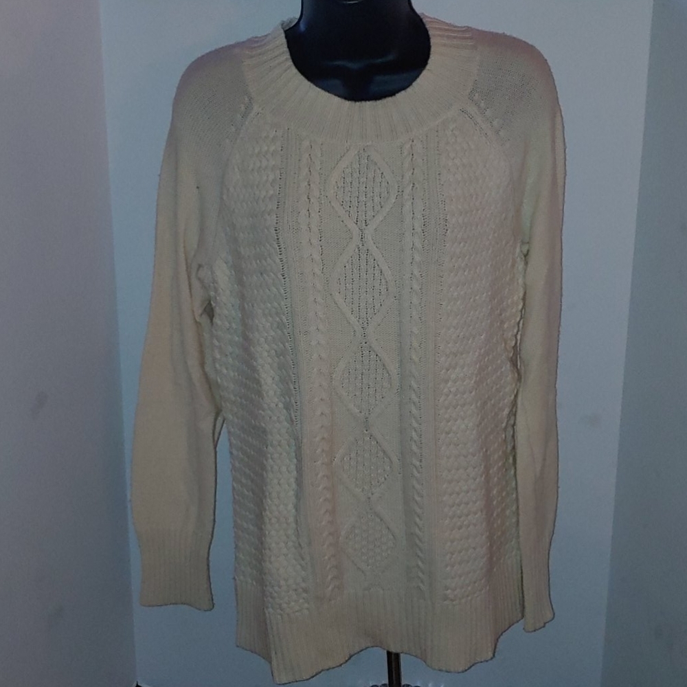 Merona Light Beige Long sleeve Sweater